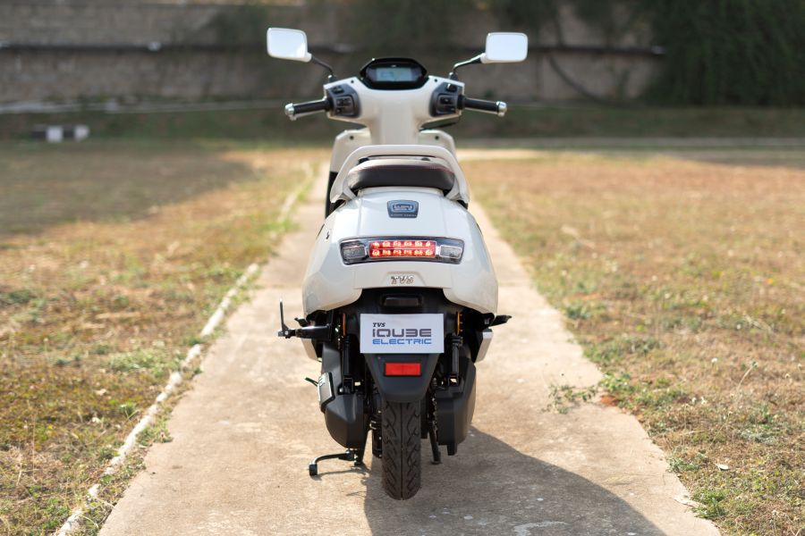 There is also a spacious compartment under the seat for a helmet.