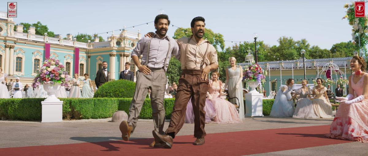 Jr NTR and Ram Charan in 'Naatu Naatu' from 'RRR'