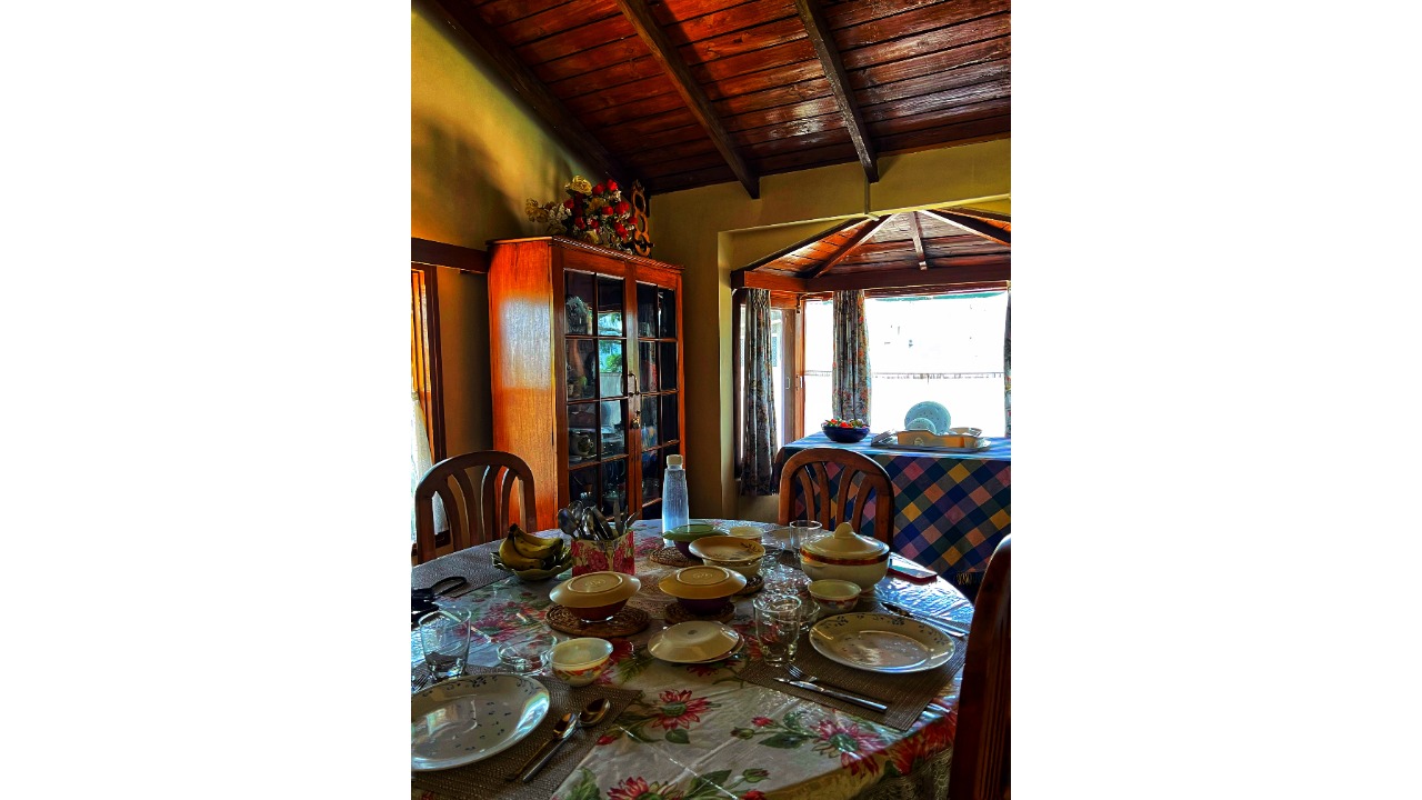 The dining room of the airbnb cottage in Chhotta Shimla. Credit: Rupali Dean