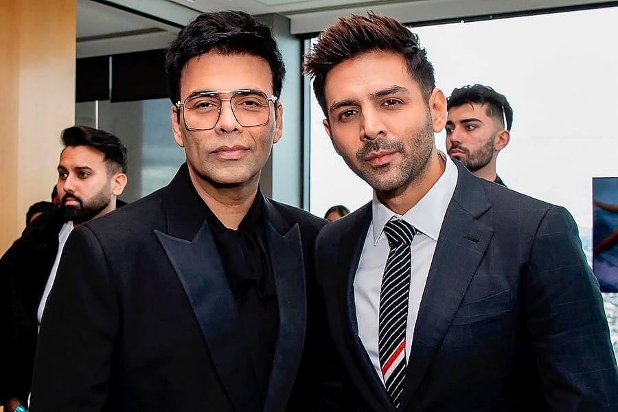 <div class="paragraphs"><p>Karan Johar and Kartik Aryan. </p></div>