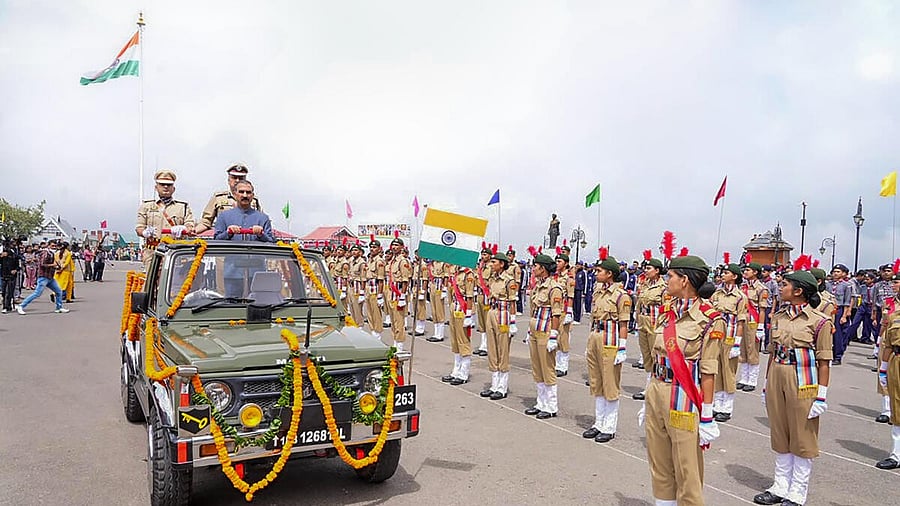 <div class="paragraphs"><p>Independence Day celebrations in Shimla.</p></div><div class="paragraphs"><p><br></p></div>