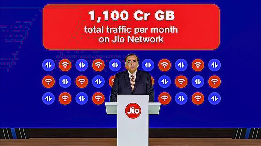 <div class="paragraphs"><p> Reliance Industries Chairman Mukesh Ambani speaks during the 46th Annual General Meeting of Reliance Industries Limited.</p></div>