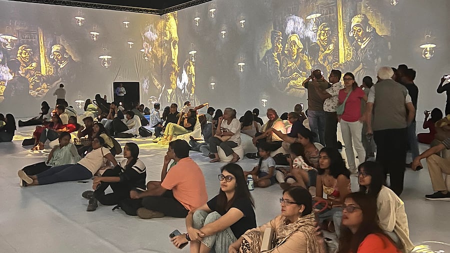<div class="paragraphs"><p>The crowd at the Van Gogh exhibition.&nbsp;</p></div>