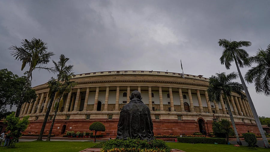 <div class="paragraphs"><p>Monsoon clouds over the Parliament building during ongoing Monsoon, in New Delhi</p></div>