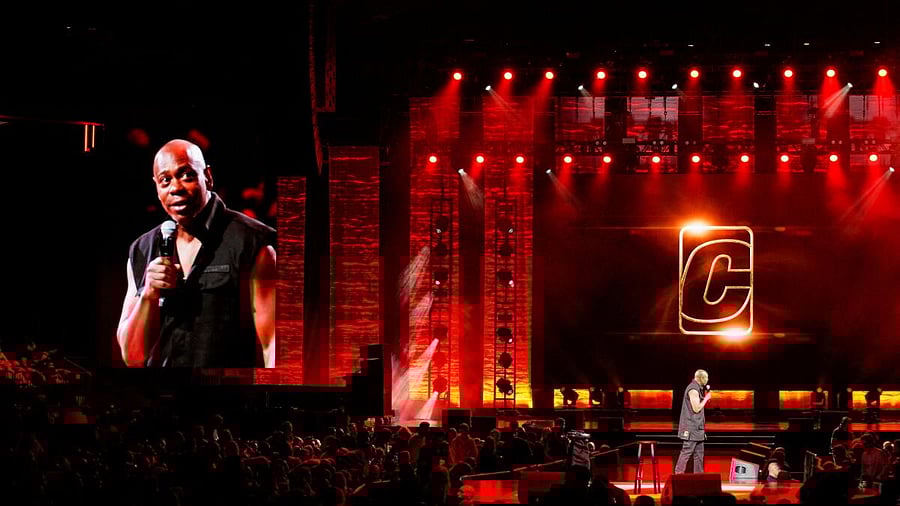 <div class="paragraphs"><p>Comedian Dave Chappelle performs at Madison Square Garden in New York City.</p></div>