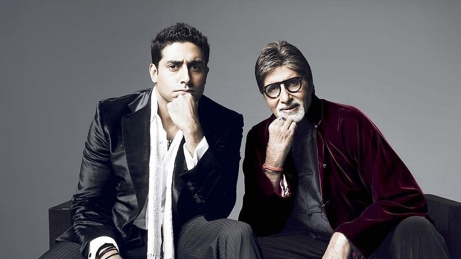 <div class="paragraphs"><p>Abhishek Bachchan with Amitabh Bachchan.</p></div>