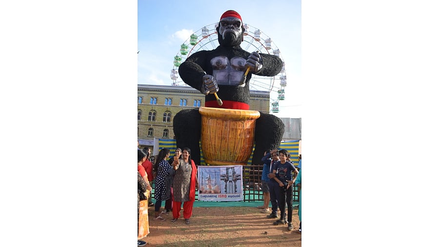 <div class="paragraphs"><p>A 40 ftx20 ft replica of King Kong was on display at a ground opposite Seetha Ramanjaneya Temple, GKW Layout, Peenya 2nd Stage. </p></div>