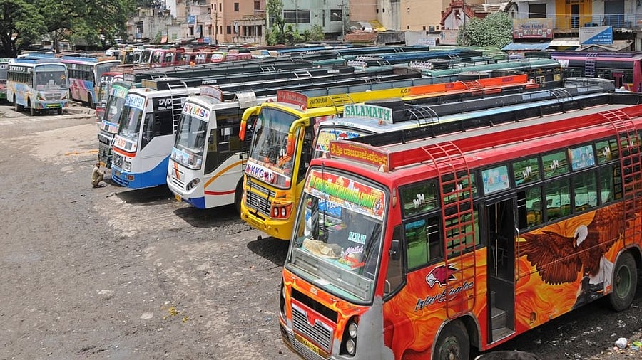 <div class="paragraphs"><p>Private buses.&nbsp;</p></div>