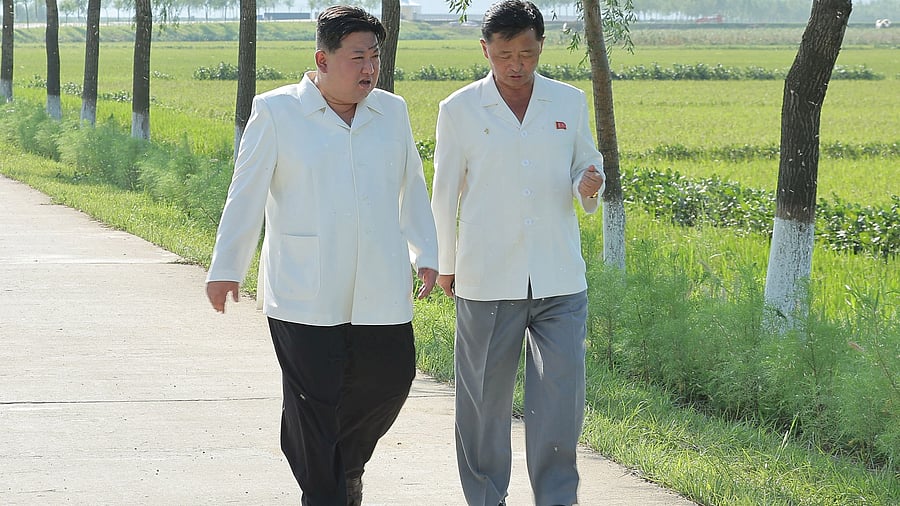 <div class="paragraphs"><p>North Korean leader Kim Jong Un (left) and North Korea's Premier Kim Tok Hun (right).&nbsp;</p></div>