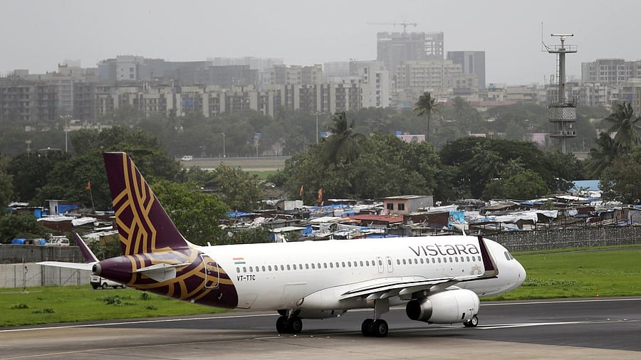 <div class="paragraphs"><p>Representative image of a Vistara plane.</p></div>