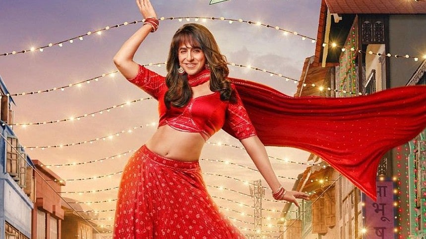 <div class="paragraphs"><p>Ayushmann Khurrana on the poster of <em>Dream Girl 2</em>.</p></div>