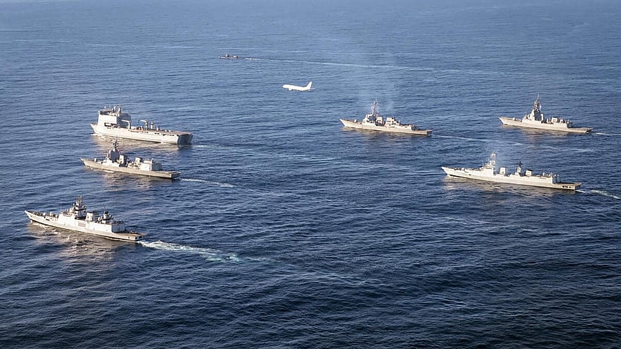 <div class="paragraphs"><p>Indian Navy ships.</p></div>