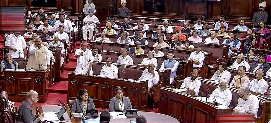 <div class="paragraphs"><p>Rajya Sabha debate during the Monsoon session of Parliament, in New Delhi.</p></div>
