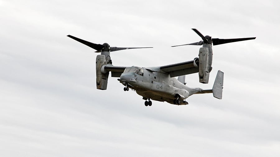 <div class="paragraphs"><p>Representative image of a v-22 Osprey helicopter.</p></div>