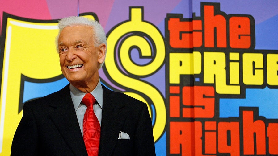 <div class="paragraphs"><p>Bob Barker, host of the television game show 'The Price is Right', smiles near his birthday cake at CBS Studios in Los Angeles </p></div>