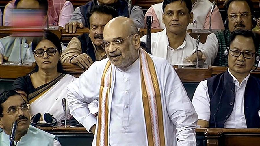 <div class="paragraphs"><p>Union Home Minister Amit Shah participates in the discussion on the Motion of No-Confidence in the Lok Sabha. </p></div>