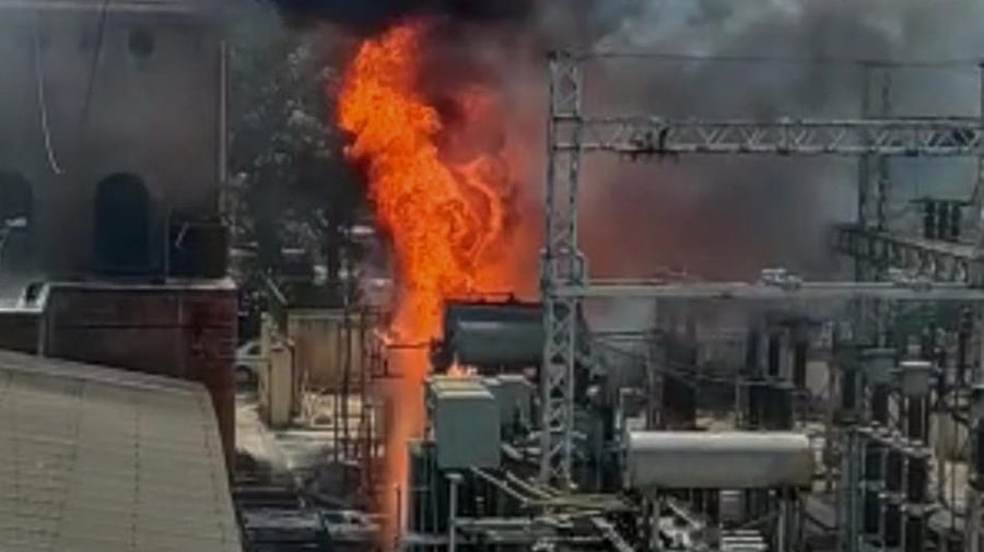 <div class="paragraphs"><p>Fire after a transformer blast  in Bengaluru. </p></div>