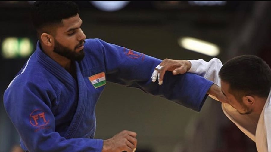 <div class="paragraphs"><p>Judoka Jasleen Singh Saini.</p></div>