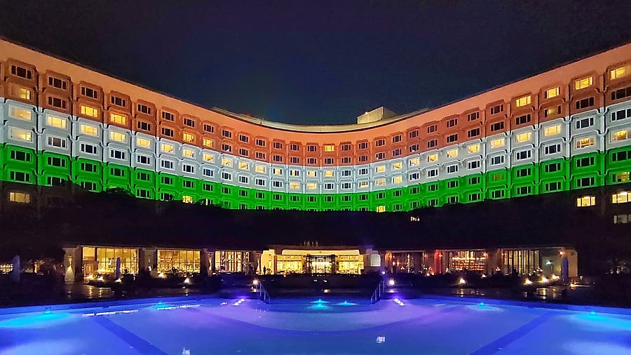 <div class="paragraphs"><p>Taj Palace, New Delhi decorated for the G20 Summit.</p></div>