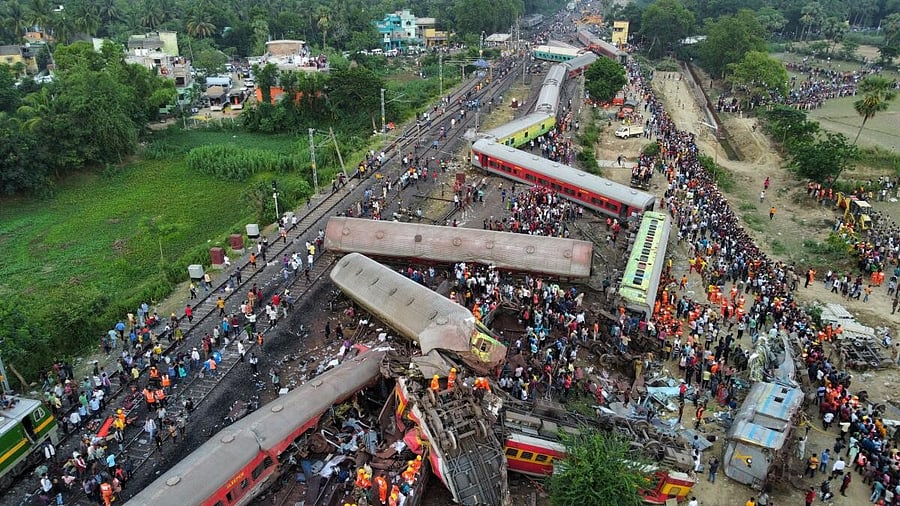 <div class="paragraphs"><p>File photo of the Balasore train accident in Odisha. </p></div>