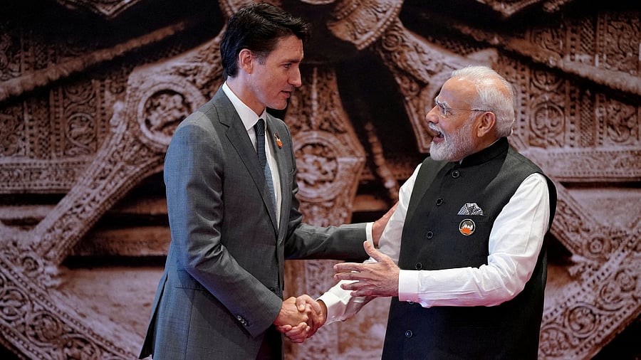 <div class="paragraphs"><p>File photo of  PM Narendra Modi with Canadian counterpart Justin Trudeau for the G20 Summit, in New Delhi.</p></div>