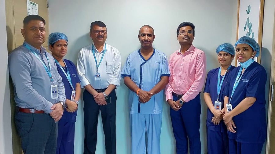 <div class="paragraphs"><p>The team of doctors at Zynova Shalby Hospital with Yemeni patient Nasser.</p></div>