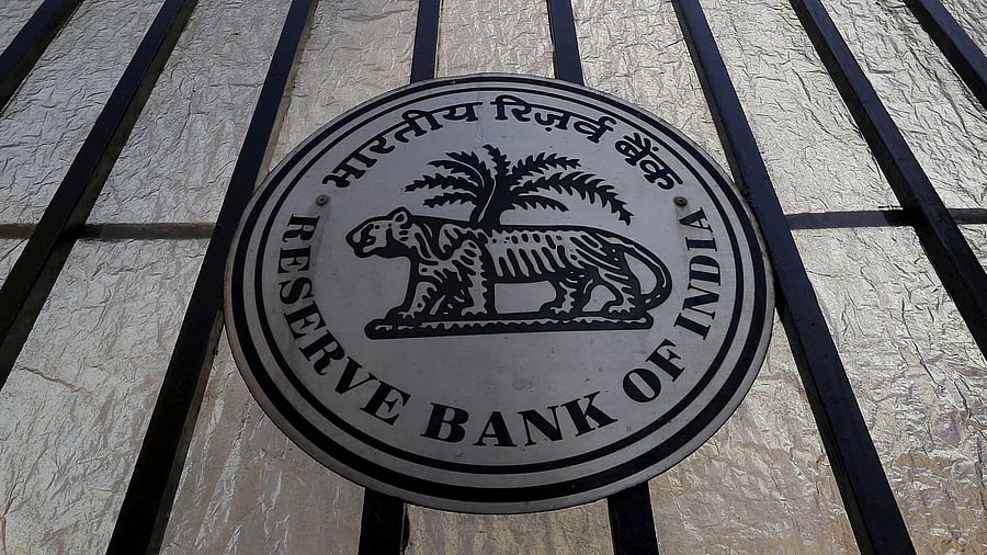 <div class="paragraphs"><p>The Reserve Bank of India seal is pictured on a gate outside the RBI headquarters in Mumbai.</p></div>
