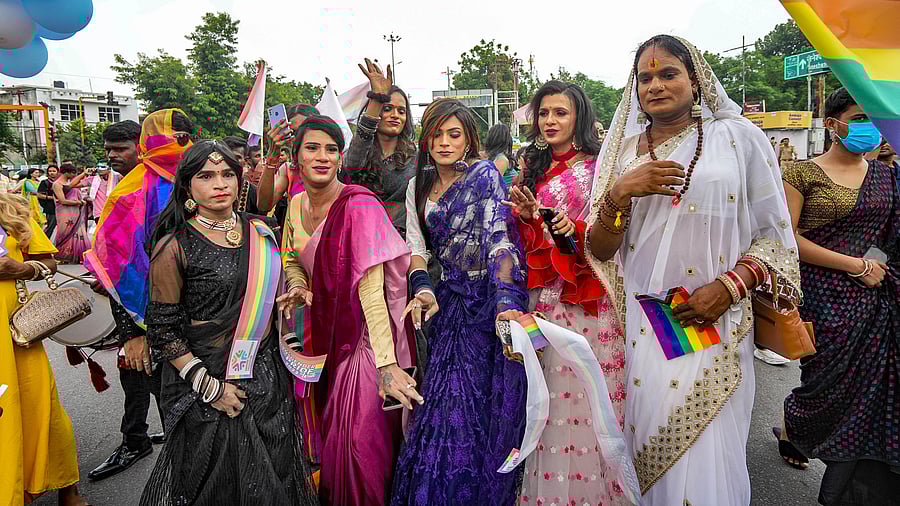 <div class="paragraphs"><p>Transgender persons participate in a walk organised by the Aadishiv Transgender Foundation, in Lucknow, Sunday, Sept. 10, 2023. </p></div>