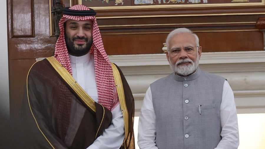 <div class="paragraphs"><p>Prime Minister Narendra Modi and Saudi Crown Prince Mohammed Bin Salman Bin Abdulaziz Al-Saud</p></div>