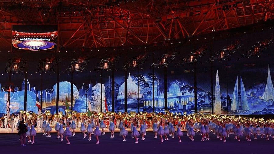 <div class="paragraphs"><p>Visuals from the opening ceremony of the Hangzhou Asian Games.</p></div>