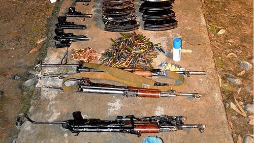 <div class="paragraphs"><p>Representative image of arms and ammunition recovered from terrorists.</p></div>