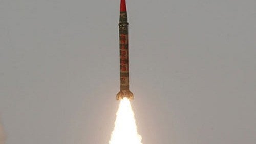 <div class="paragraphs"><p>Representative image of a ballistic missile test-fired by Pakistan.&nbsp;</p></div>