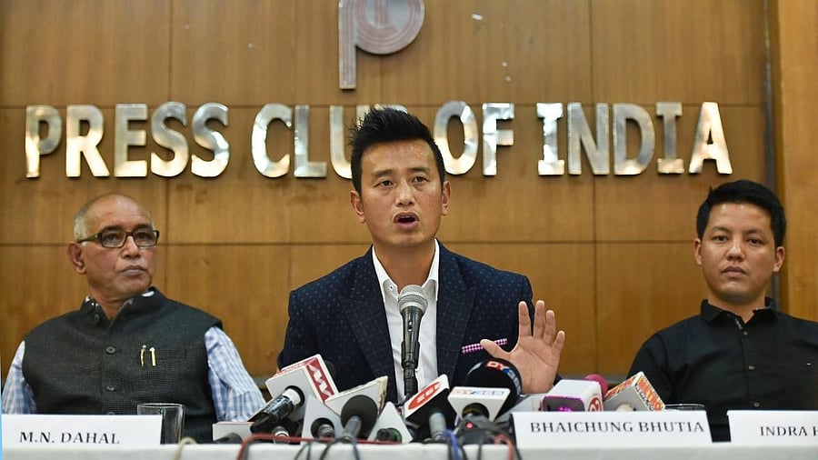 <div class="paragraphs"><p>Former Indian football team captain Bhaichung Bhutia.</p></div>