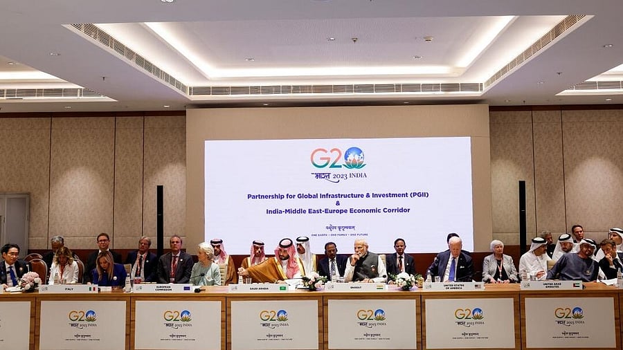 <div class="paragraphs"><p>Leaders at the G20 Summit in New Delhi. </p></div>