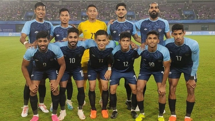 <div class="paragraphs"><p>The Indian football team at the Asian Games in Hangzhou.</p></div>