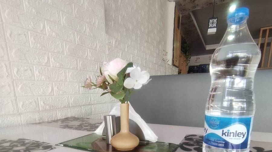 <div class="paragraphs"><p>Often, restaurants keep packaged water on the table in advance. </p></div>