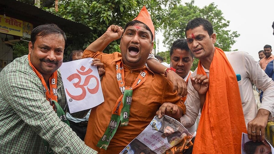 <div class="paragraphs"><p>BJP activists have staged protests against Tamil Nadu Minister Udhayanidhi Stalin over his controversial remarks on 'Sanatan Dharma. </p></div>