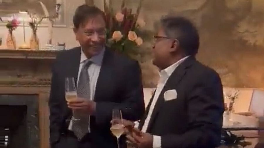 <div class="paragraphs"><p>Lalit Modi at Harish Salve's Wedding.</p></div>