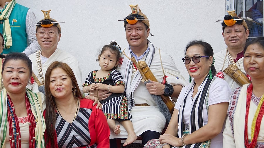 <div class="paragraphs"><p>Pema Khandu at Yachuli on Wednesday.</p></div>