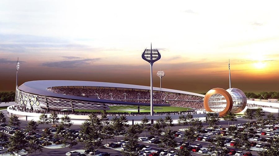 <div class="paragraphs"><p>Representative image of the&nbsp;Varanasi&nbsp;international cricket stadium&nbsp;architecture model.</p></div>