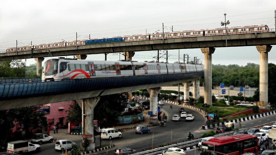 <div class="paragraphs"><p>Representative image of a metro of the Delhi Airport Metro Express line.&nbsp;</p></div>