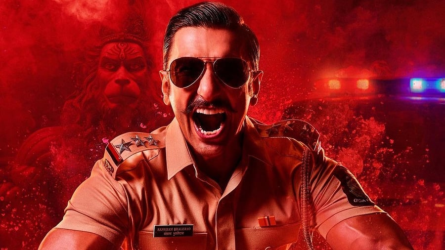 <div class="paragraphs"><p>Ranveer Singh as Simmba in <em>Singham Again</em>.</p></div>