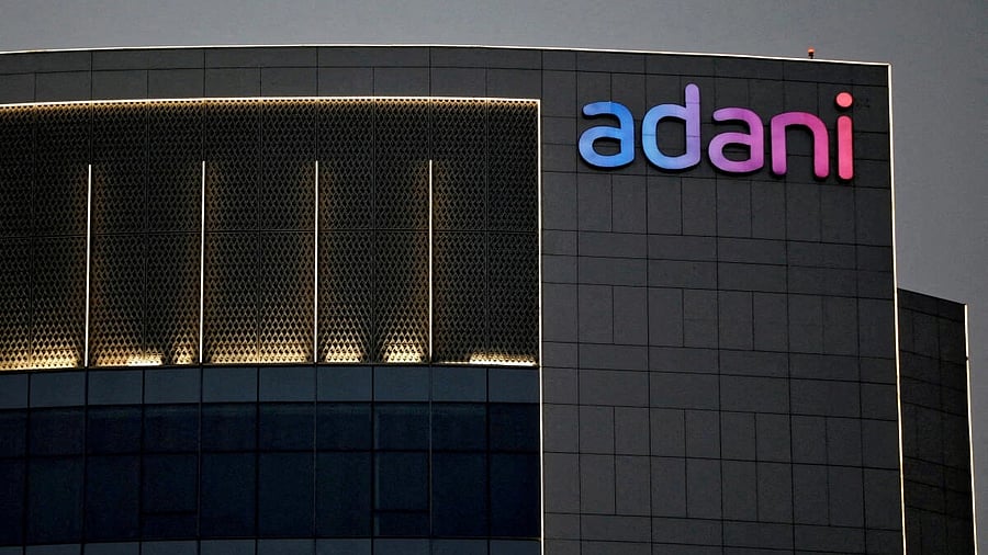 <div class="paragraphs"><p>Logo of the Adani group.</p></div>