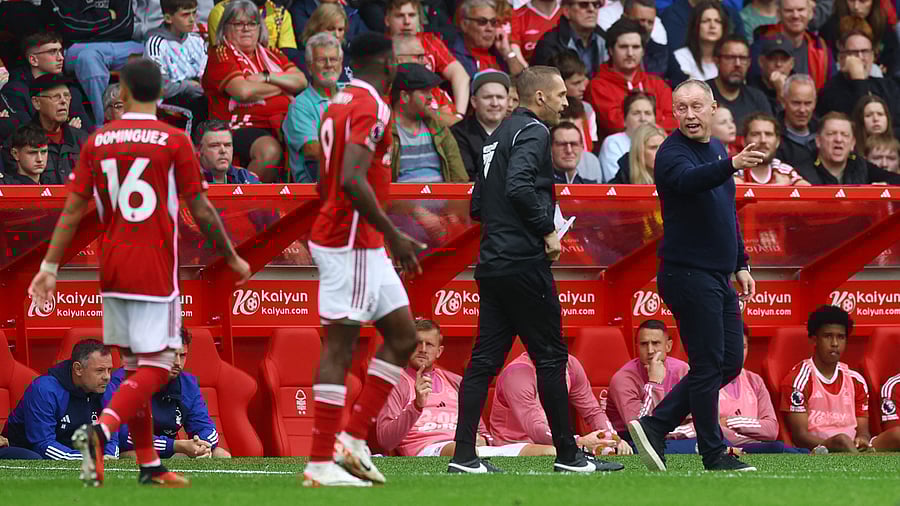 <div class="paragraphs"><p>Nottingham Forest manager Steve Cooper reacts during their game against Brentford.</p></div>