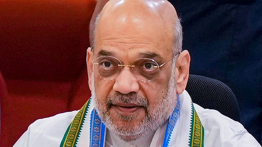 <div class="paragraphs"><p>Union Home Minister Amit Shah chairs a review meeting on Left Wing Extremism, in New Delhi, Friday, Oct. 6, 2023. </p></div>
