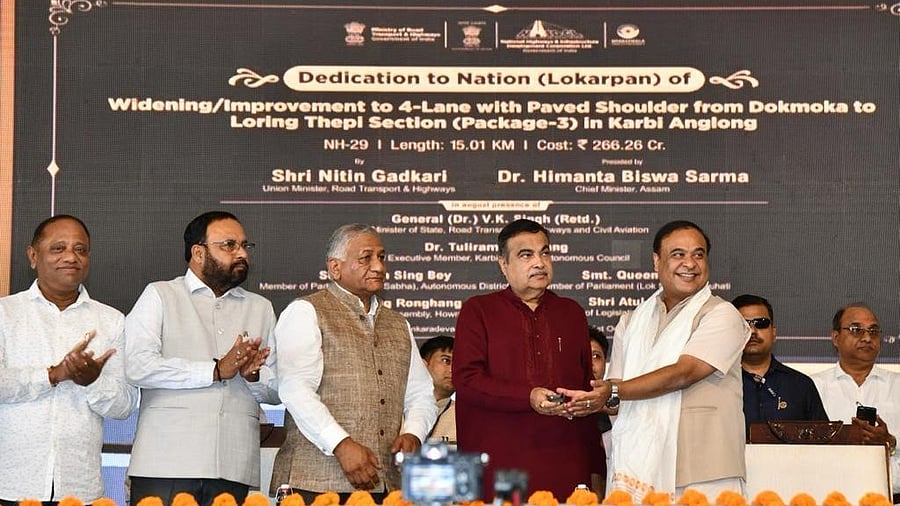<div class="paragraphs"><p>Nitin Gadkari in Guwahati, Assam on Tuesday</p></div>