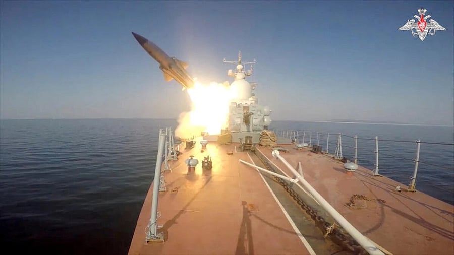 <div class="paragraphs"><p>Representative image of a Russian missile launched from its Pacific Fleet.</p></div>
