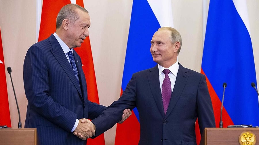 <div class="paragraphs"><p>Russian President Vladimir Putin and his Turkish counterpart Tayyip Erdogan</p></div>