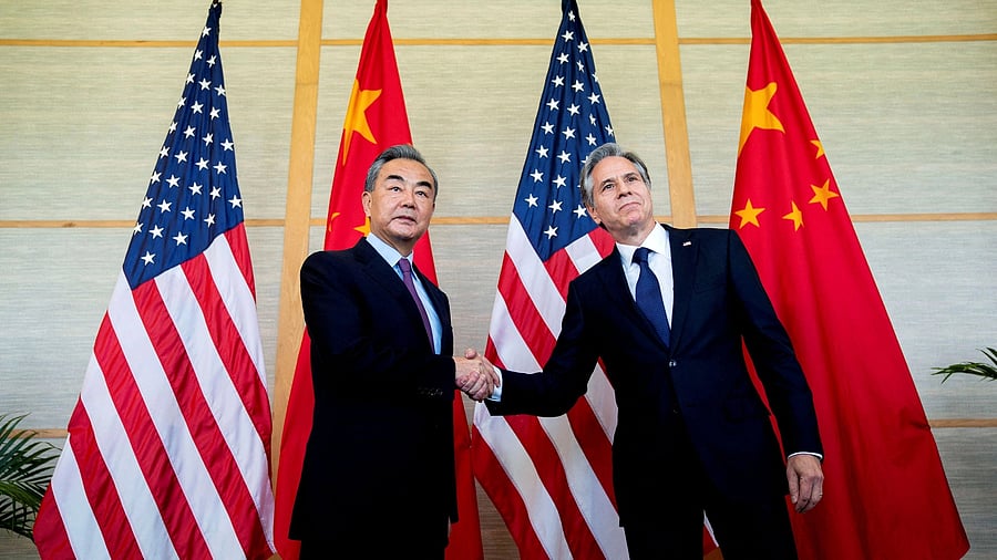 <div class="paragraphs"><p>US Secretary of State Antony Blinken meets Chinese Foreign Minister Wang Yi during a meeting in Nusa Dua, Bali, Indonesia July 9, 2022. </p></div>