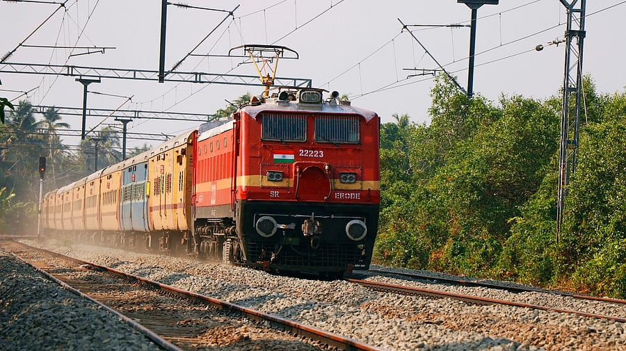 <div class="paragraphs"><p>A representative image of an Indian Railways express train.</p></div>